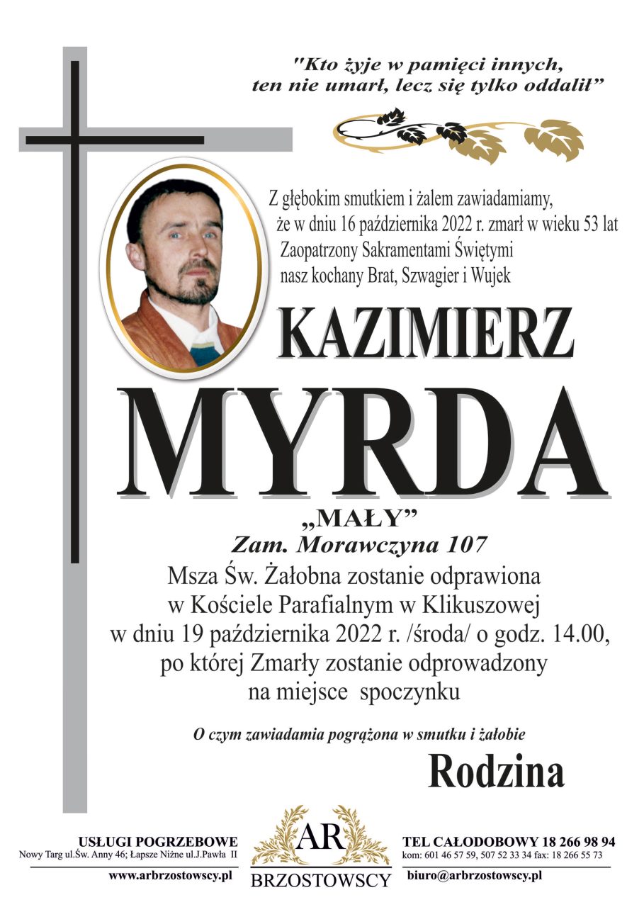 Kazimierz Myrda NowyTarg24 Tv