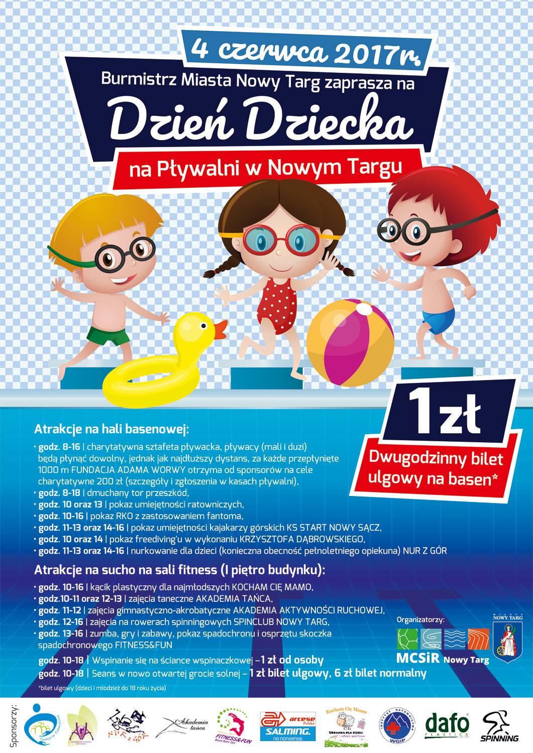 Na Pływalni W Marcu Obowiązywała Promocja Dzień Dziecka w pływalni - 4 czerwca! - NowyTarg24.tv