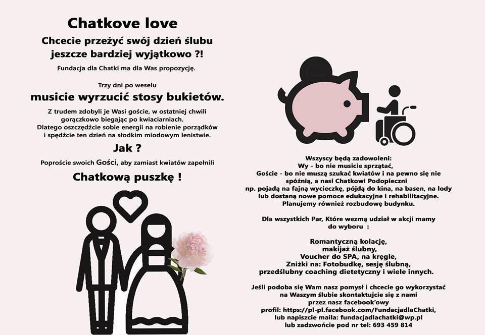 Chatkove Love - charytatywna akcja skierowana do narzeczonych