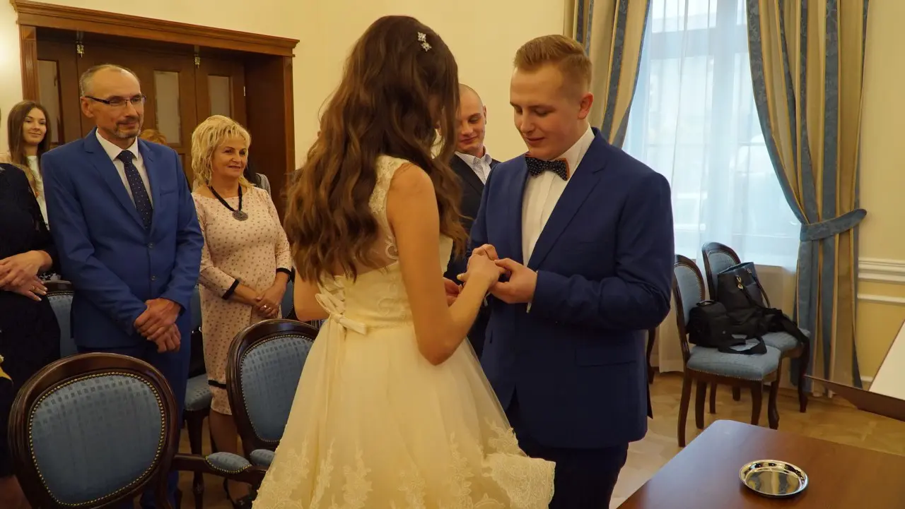 W sali reprezentacyjnej Ratusza - pierwszy ślub od 8 lat