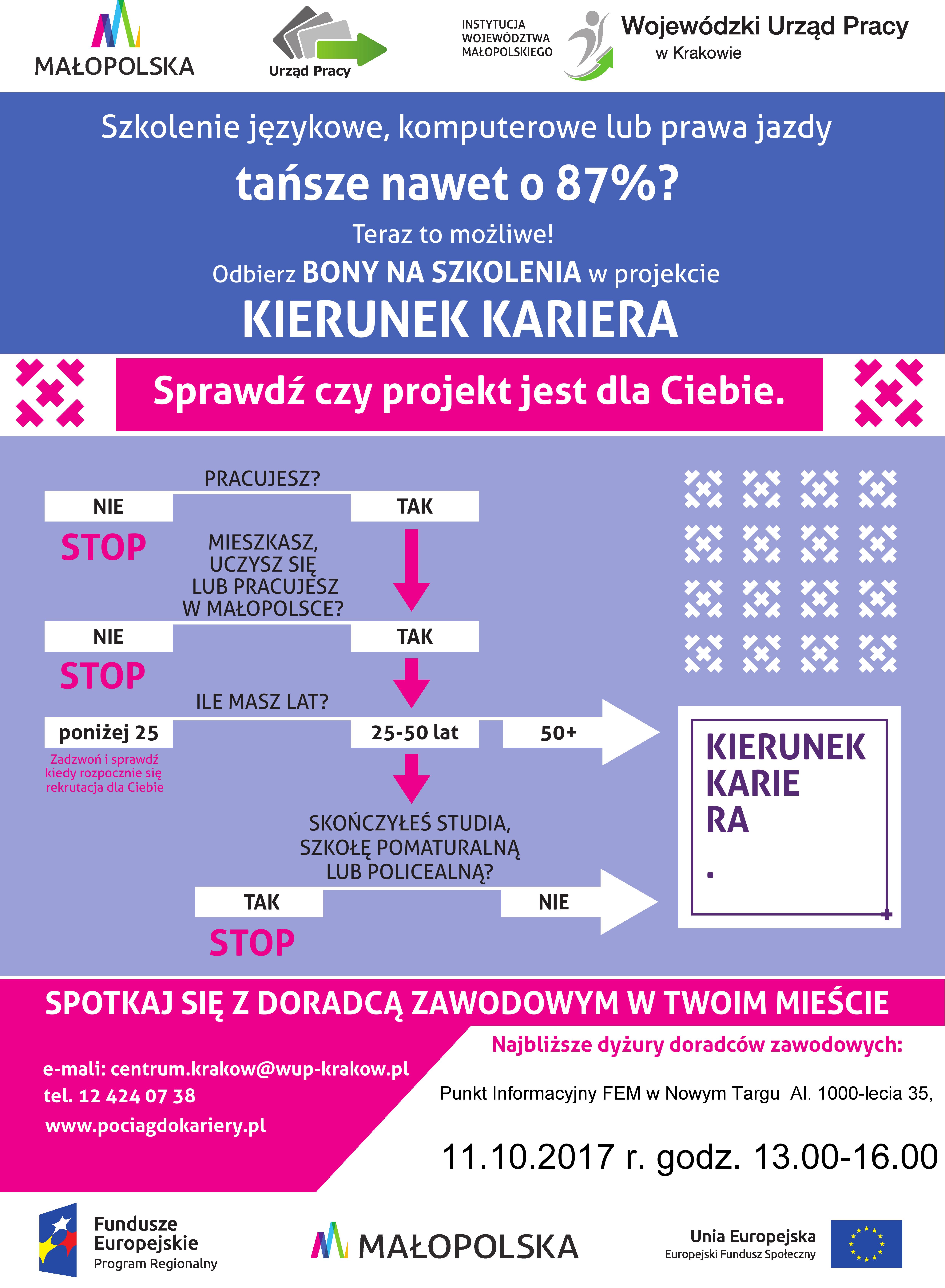 Szkolenia za bony w Zakopanem i Nowym Targu
