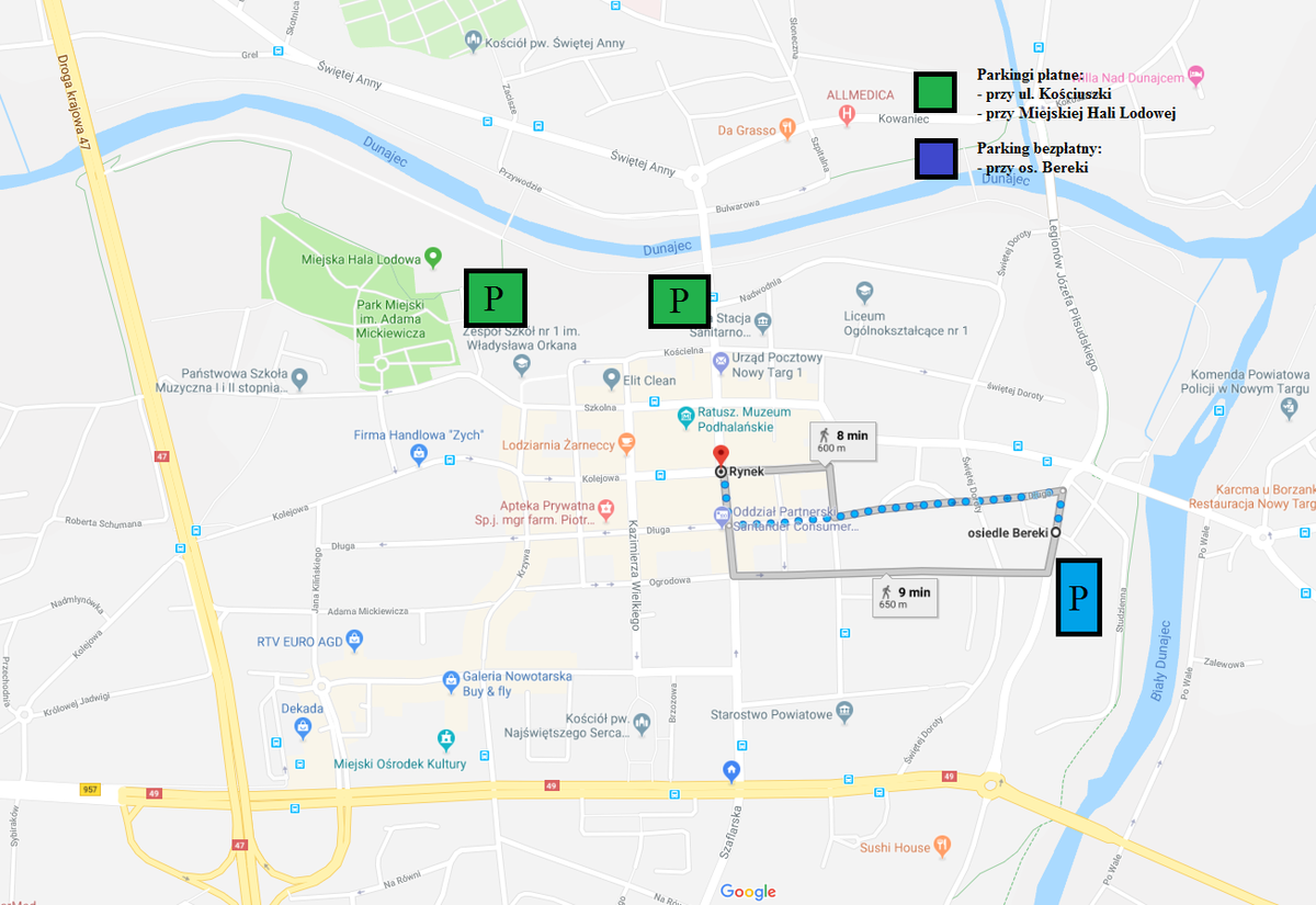 BEZPŁATNY PARKING PRZY OS. BEREKI