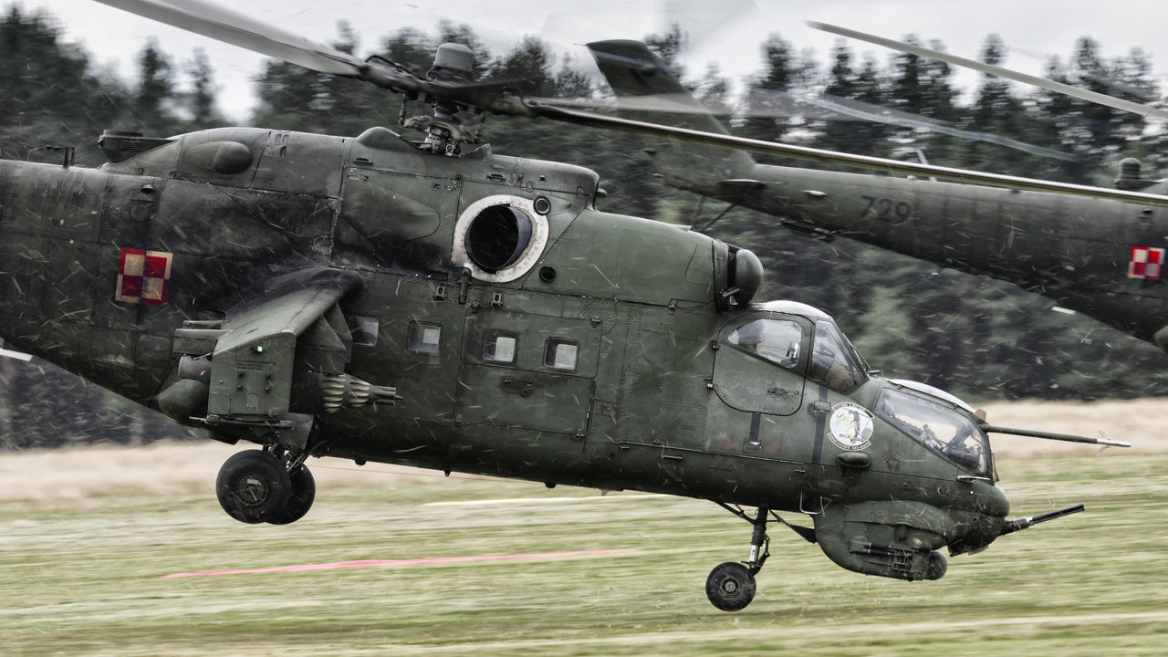 Latające czołgi Mi-24 Hind - kolejna atrakcja XI Nowotarskiego Pikniku Lotniczego