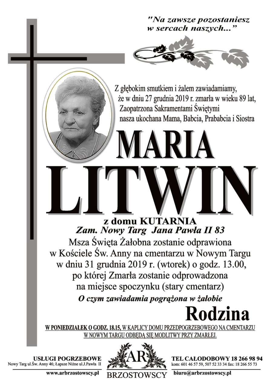 Maria Litwin NowyTarg24.tv