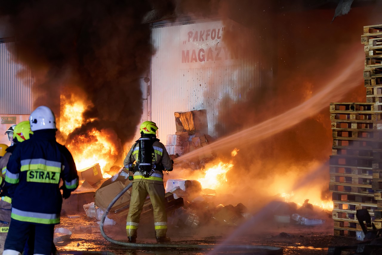 Duży pożar w Szaflarach (video)