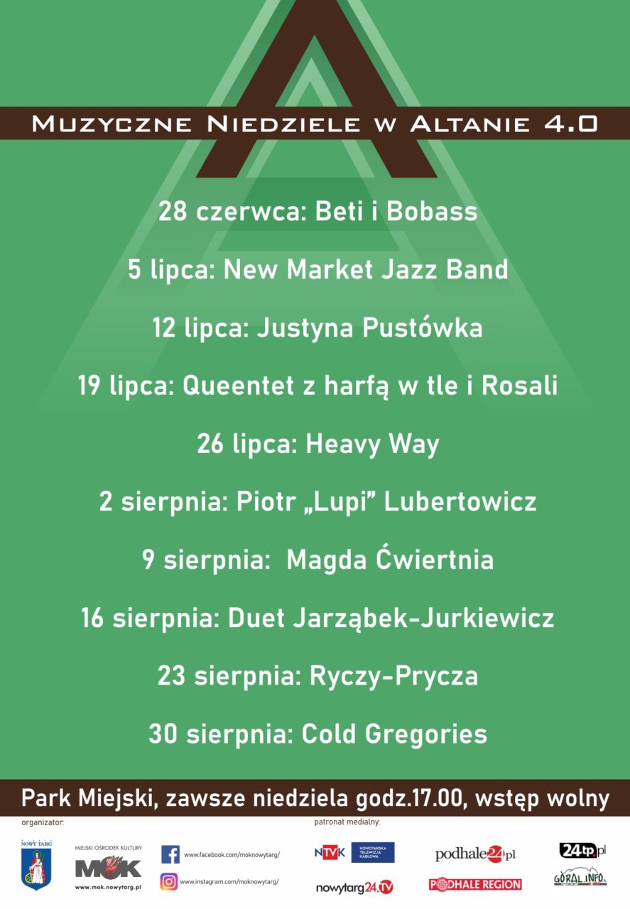 Rusza 4.edycja Muzycznych Niedziel w Altanie. Łącznie 10 koncertów