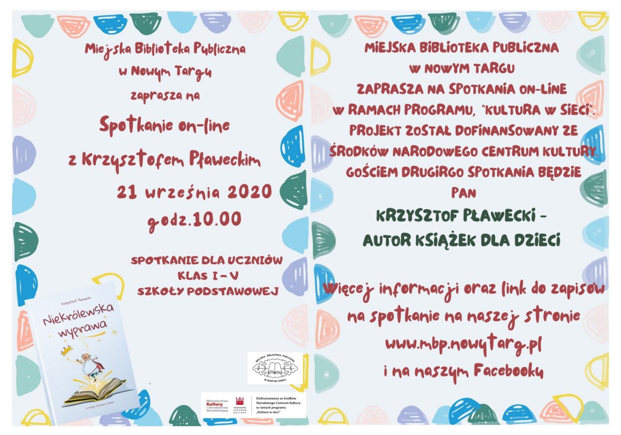 Spotkanie z Krzysztofem Pławeckim - autorem książek dla dzieci