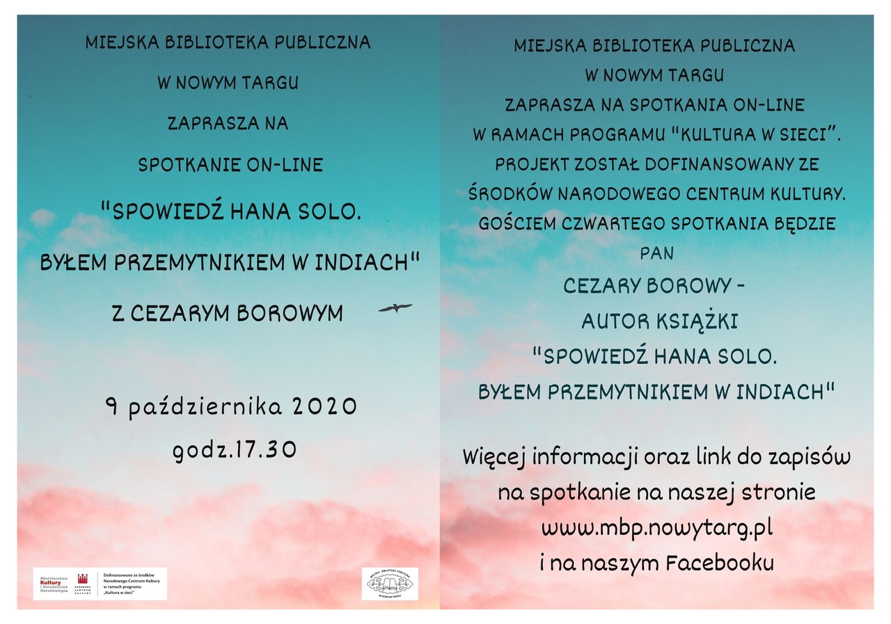 Spotkanie z Cezarym Borowym w ramach programu Kultura w sieci
