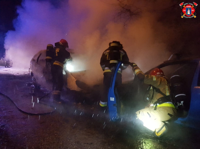 Pożar samochodu na ul. Gorczańskiej