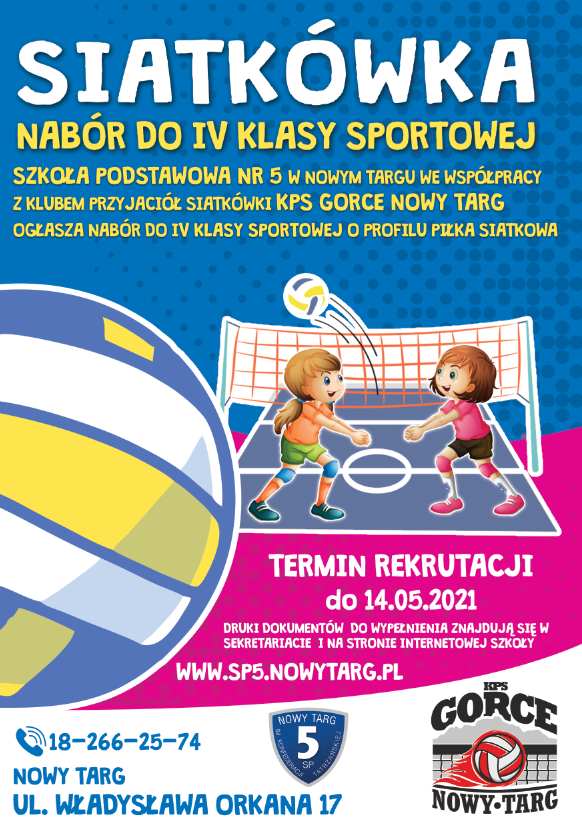 Nabór do IV klasy sportowej o profilu siatkówka w SP5