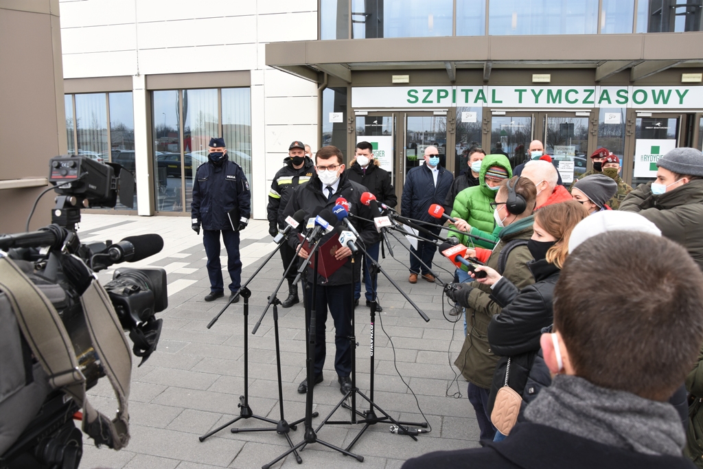 Szpital tymczasowy w Krakowie na trzecią falę koronawirusa