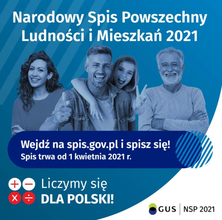 Narodowy Spis Ludności i Mieszkań 2021 rozpocznie się od 1 kwietnia!