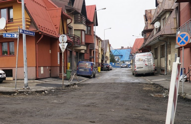 Fragment ulicy Św. Doroty - do remontu