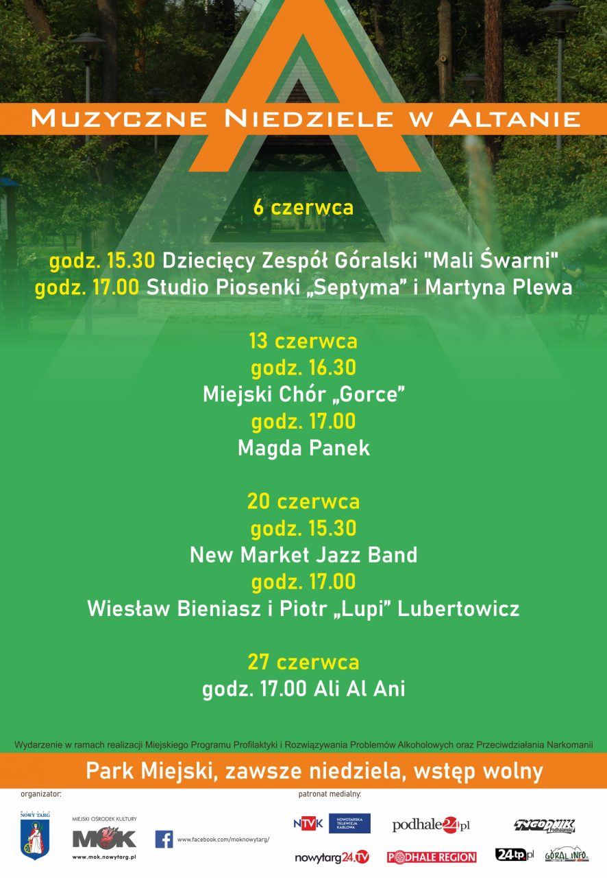 Muzyczne Niedziele w Altanie w Czerwcu