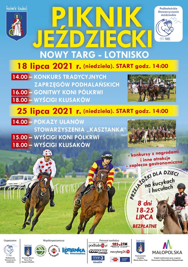 Piknik Jeździecki 18-25 lipca na lotnisku w Nowym Targu