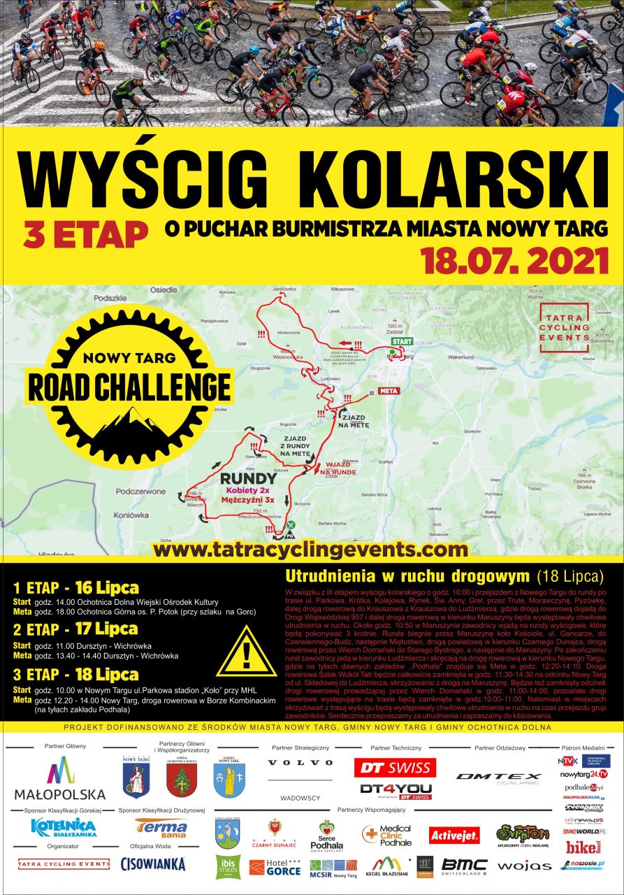 Nowy Targ Road Challenge 2021 - już w ten weekend!
