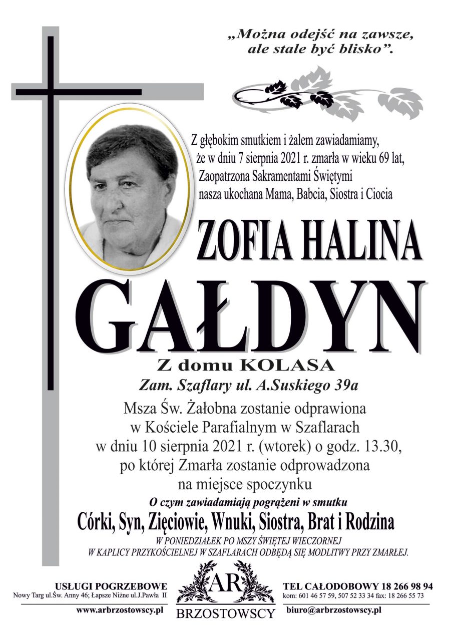 Zofia Halina Gałdyn