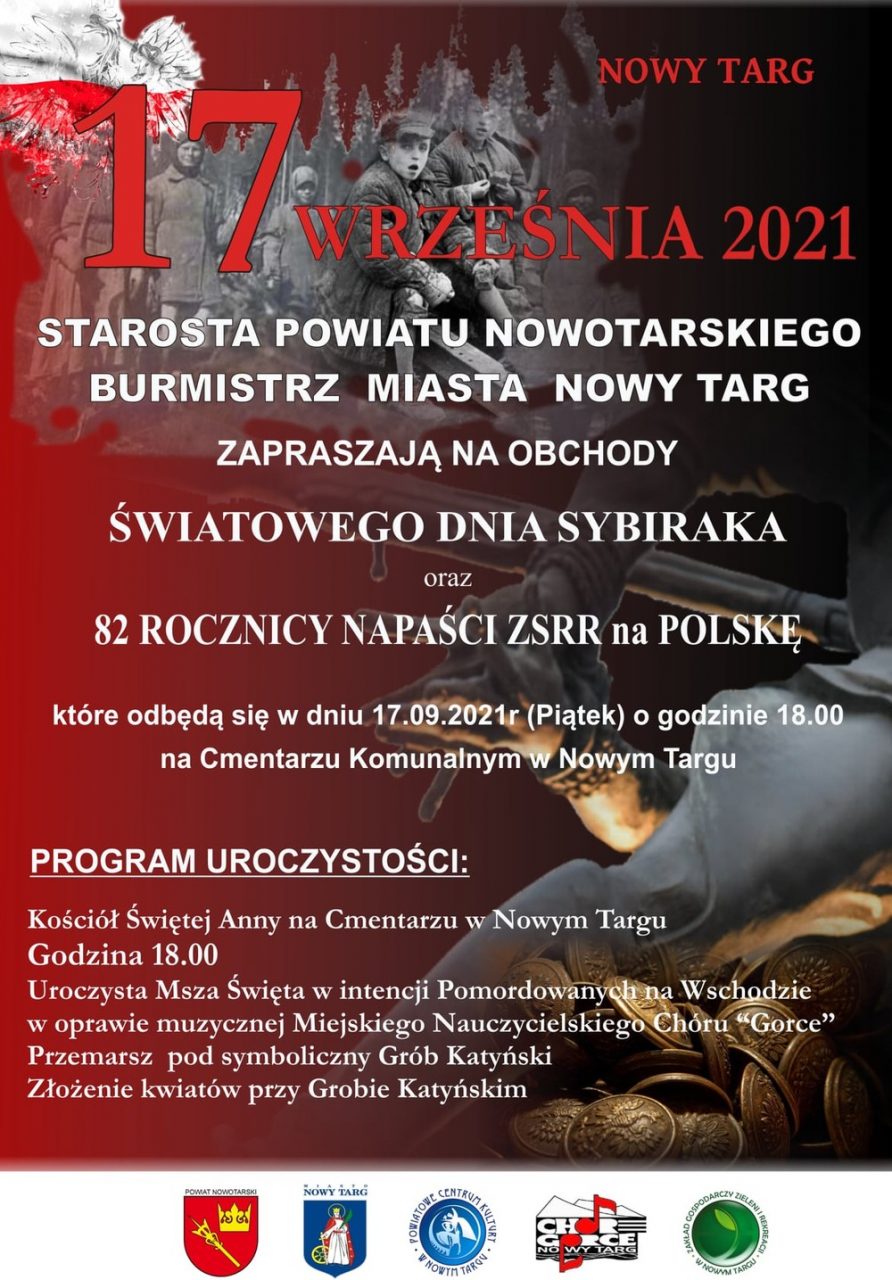 Nowotarskie obchody Światowego Dnia Sybiraka i 82. rocznicy napaści ZSRR na Polskę