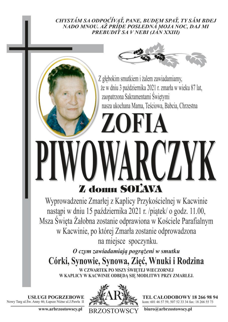 Zofia Piwowarczyk
