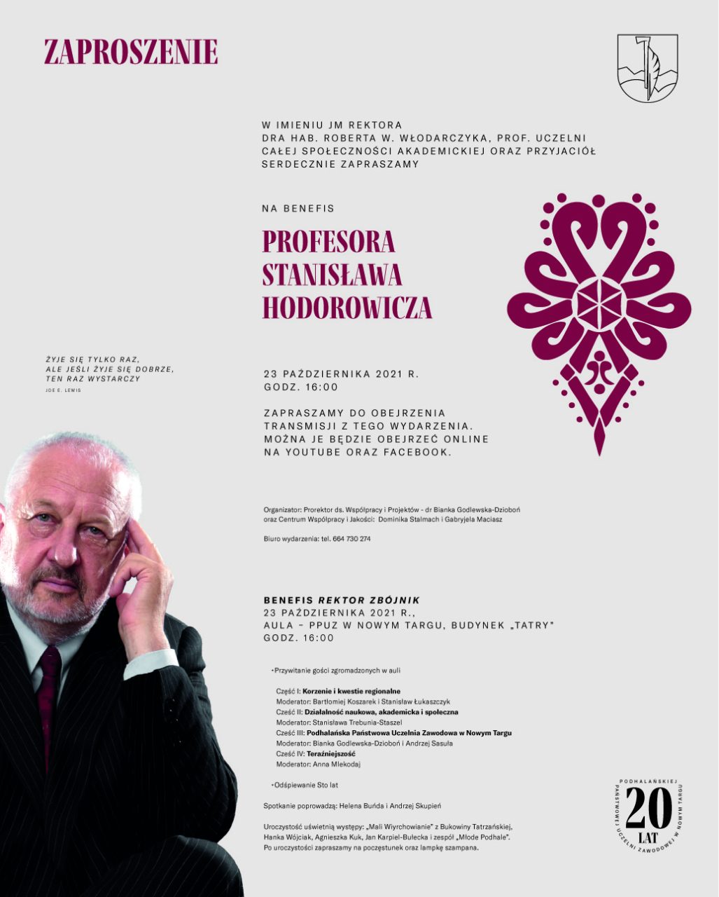 Benefis Profesora Stanisława Hodorowicza