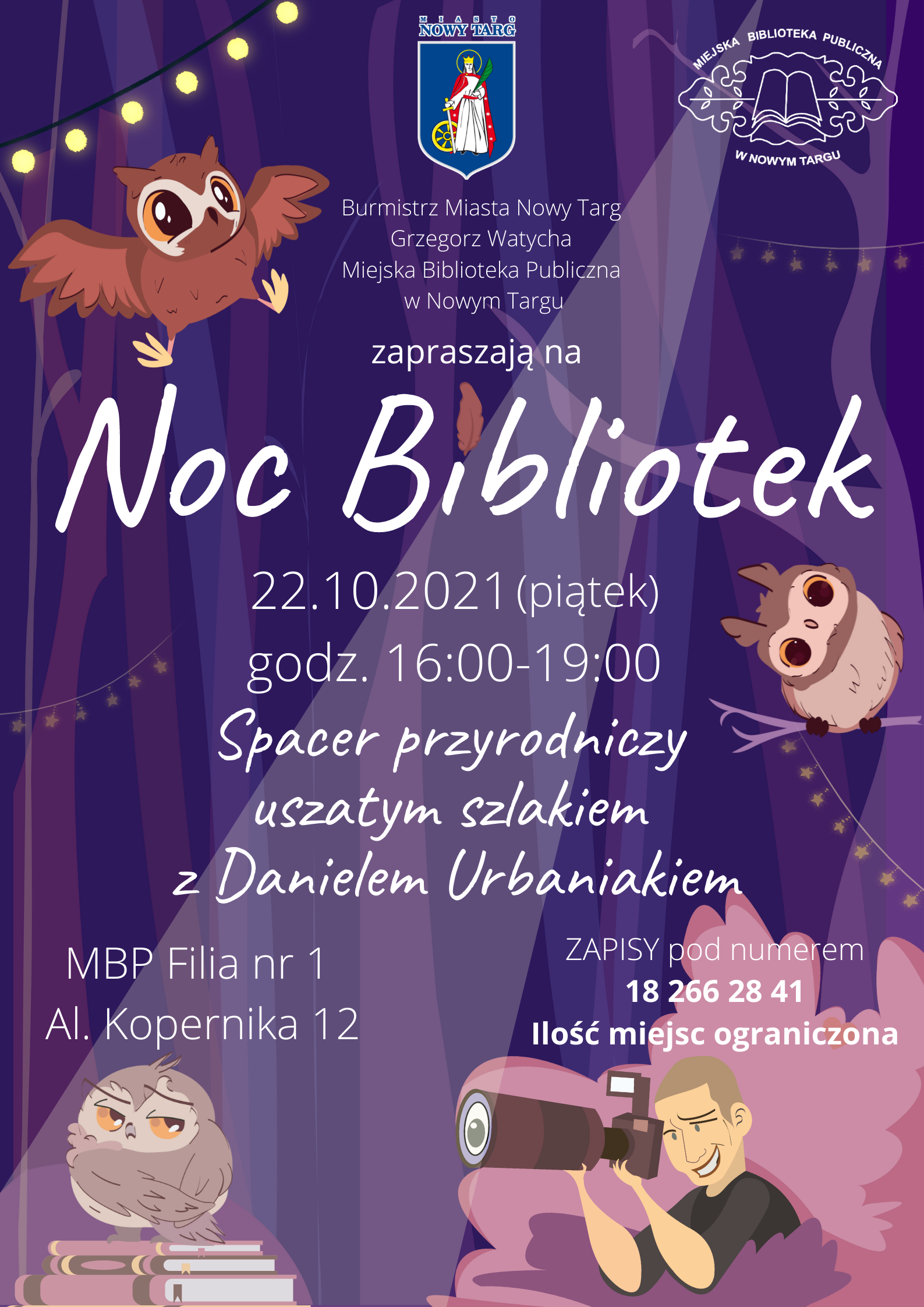 Noc Bibliotek z sowią przygodą
