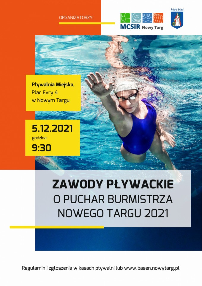 Zawody pływackie o Puchar Burmistrza Nowego Targu