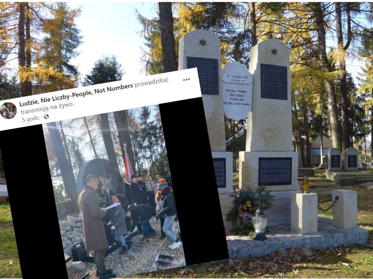 Na nowotarskim cmentarzu żydowskim odsłonięto pomnik zamordowanych w Holokauście