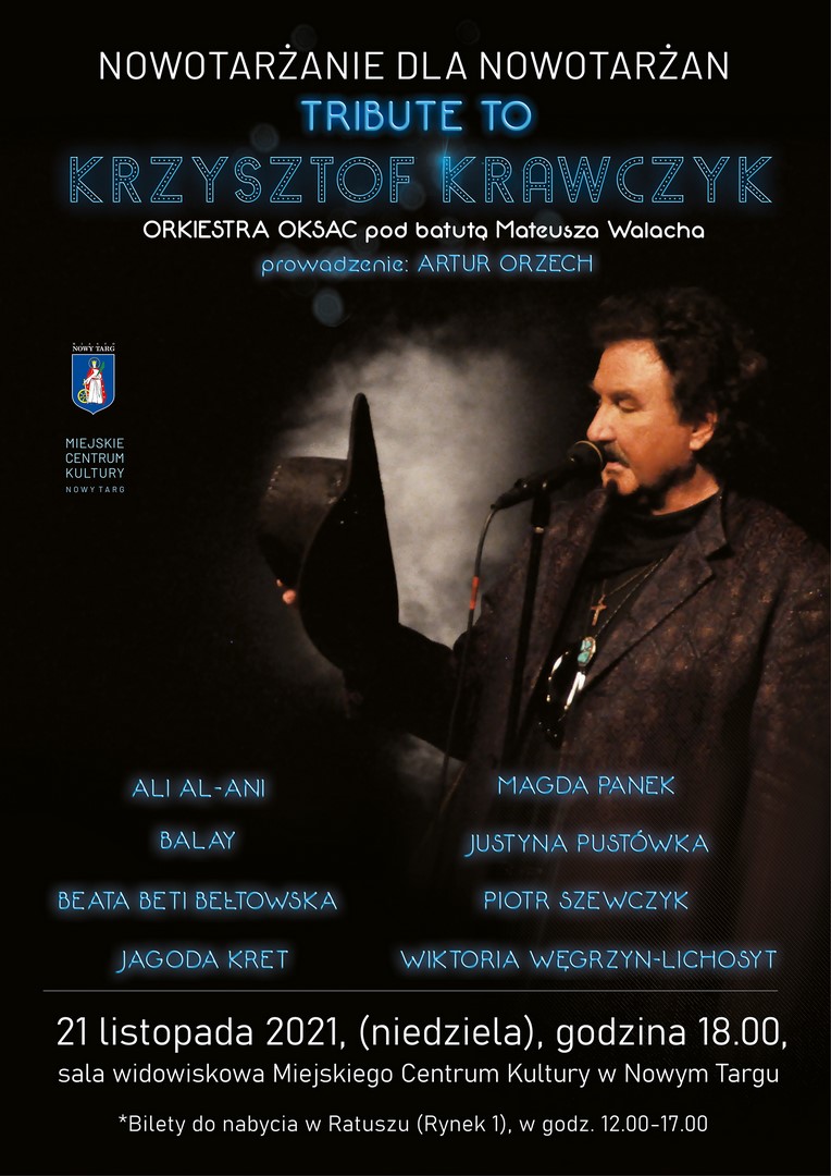 MCK wypełnią przeboje Krzysztofa Krawczyka