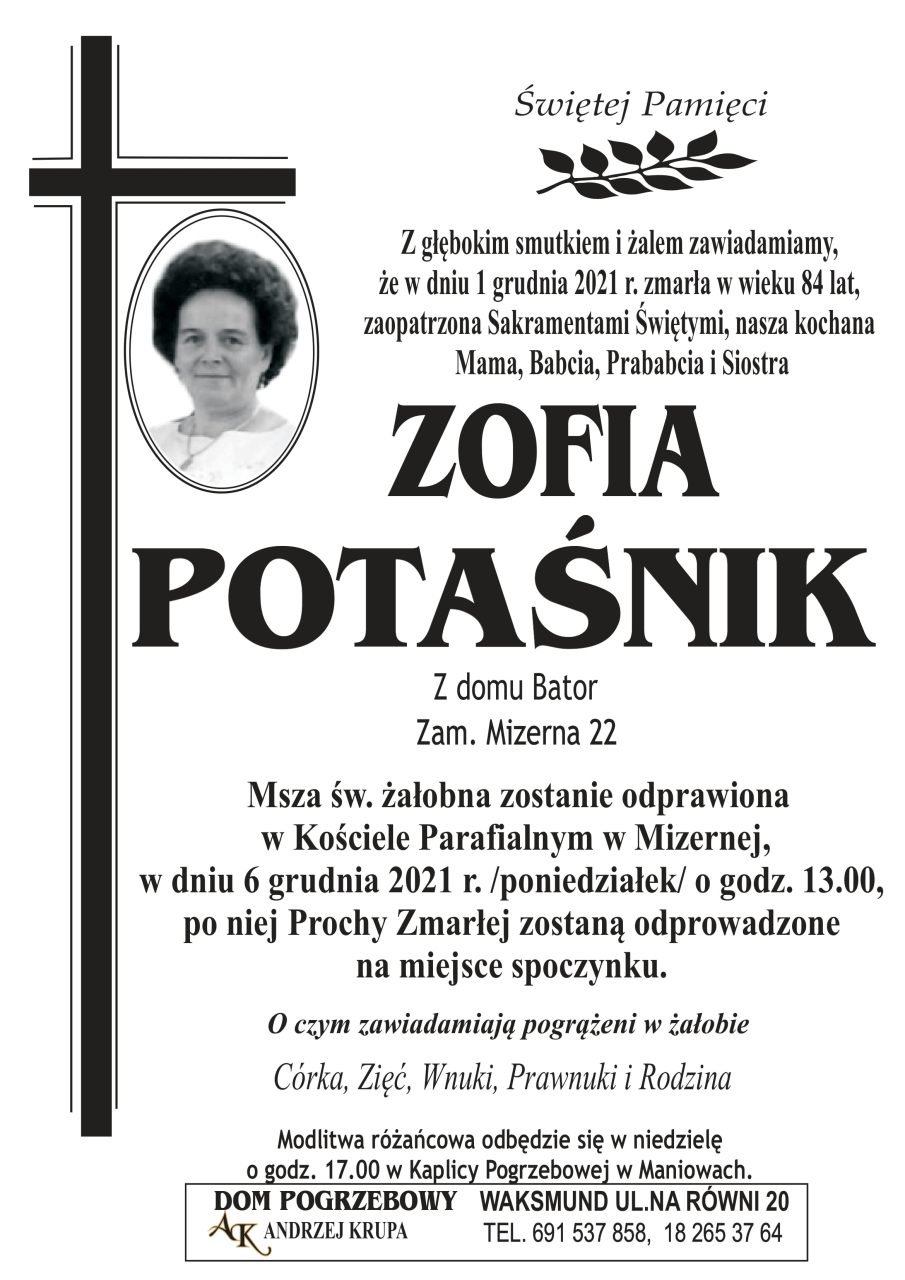 Zofia Potaśnik