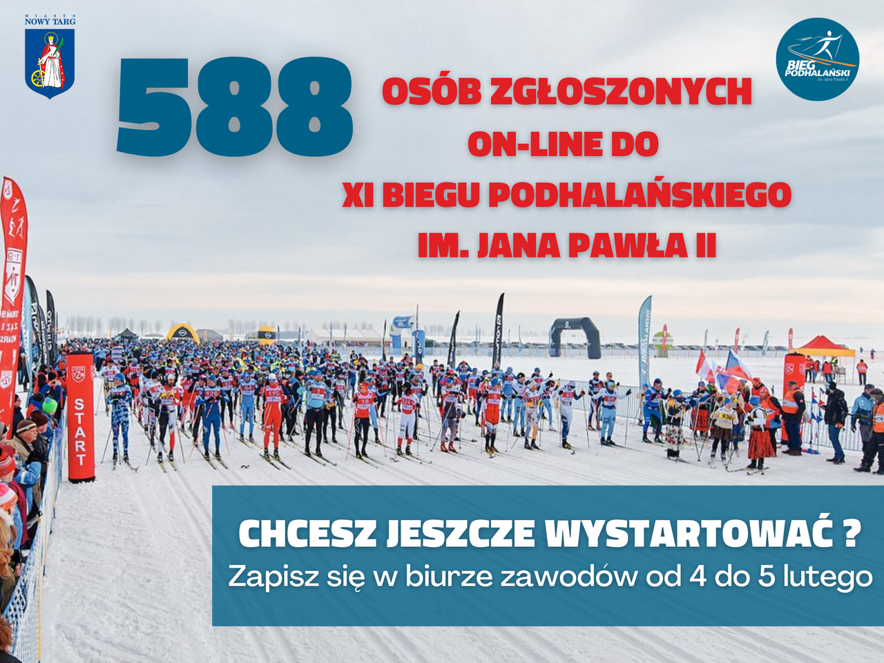 Bieg Podhalański - blisko 600 zgłoszeń online!