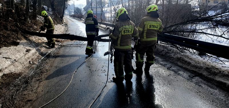 Na wichrowe szkody w powiecie - starczyły siły OSP