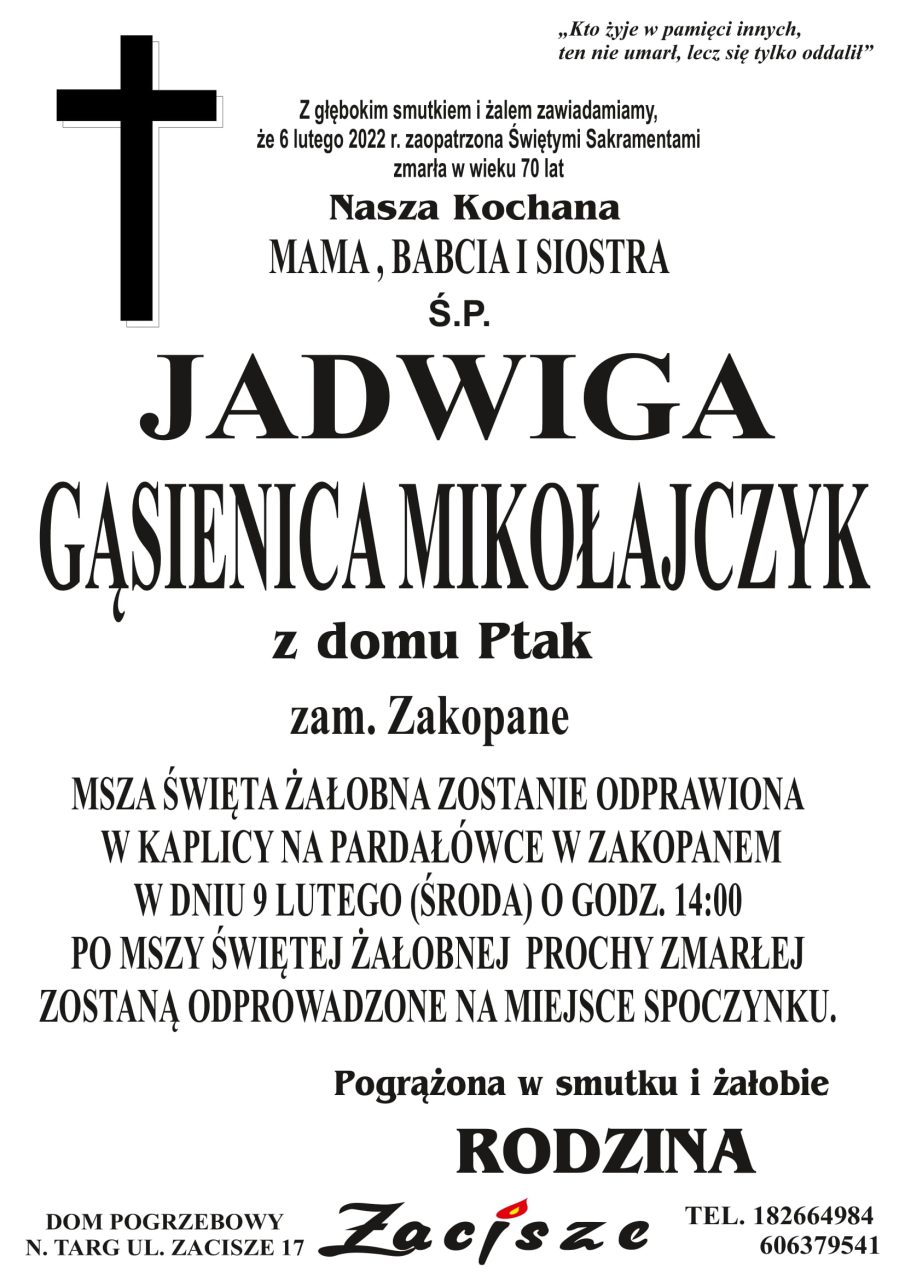 Jadwiga Gąsienica Mikołajczyk