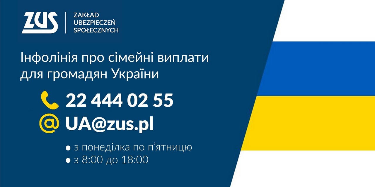 ZUS: działa infolinia dla obywateli Ukrainy