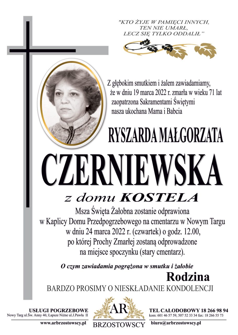 Ryszarda Małgorzata Czerniewska