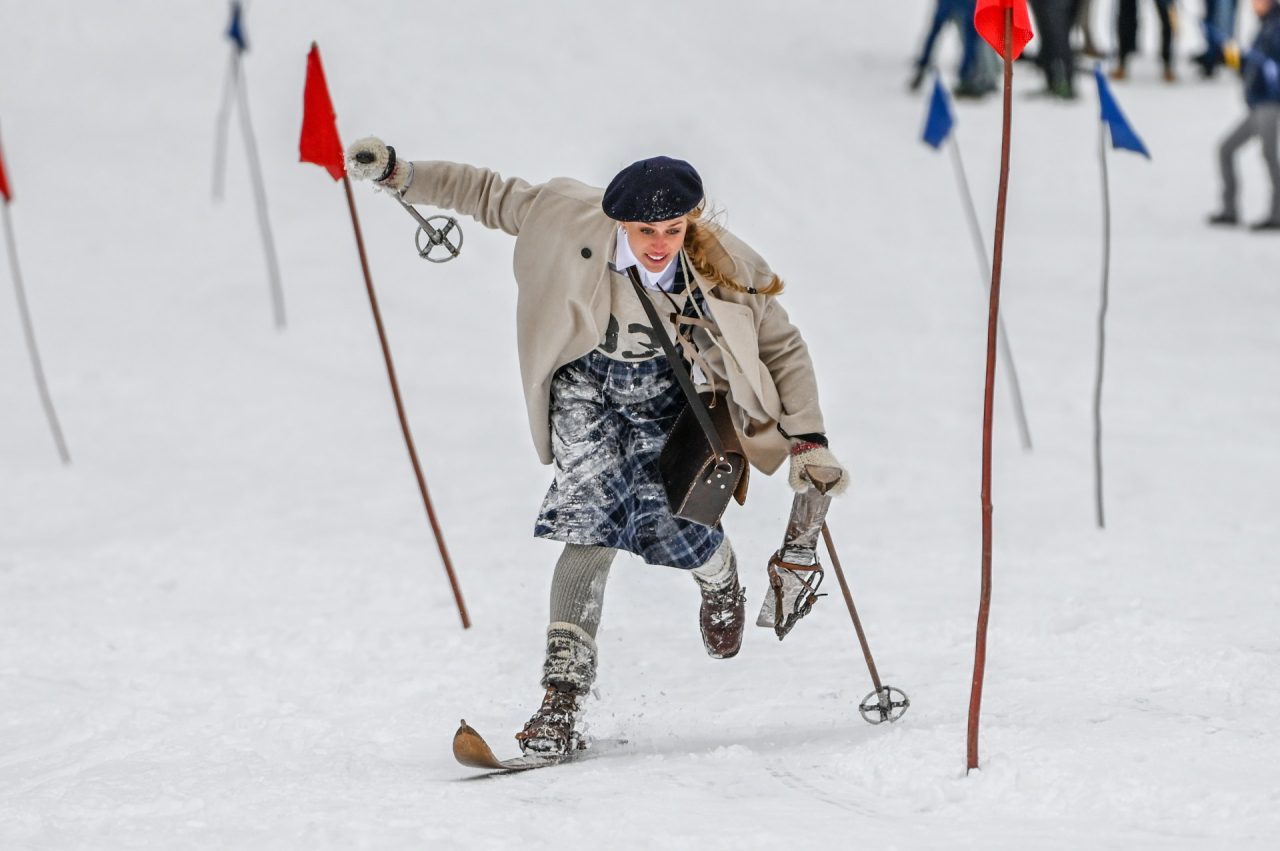 Zawody na starym sprzęcie narciarskim w Tatrach (zdjęcia)