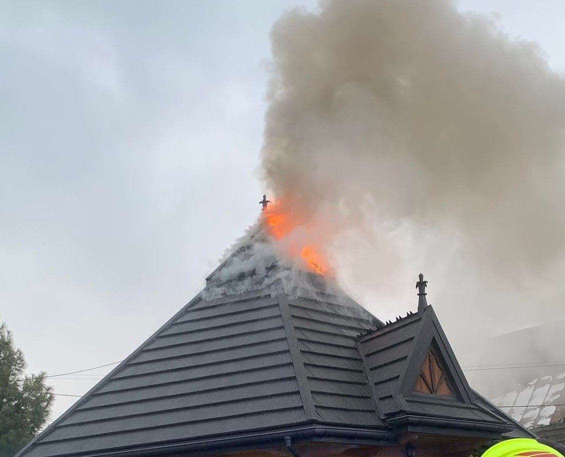 Pożar na Wierchu Olczańskim (zdjęcia)