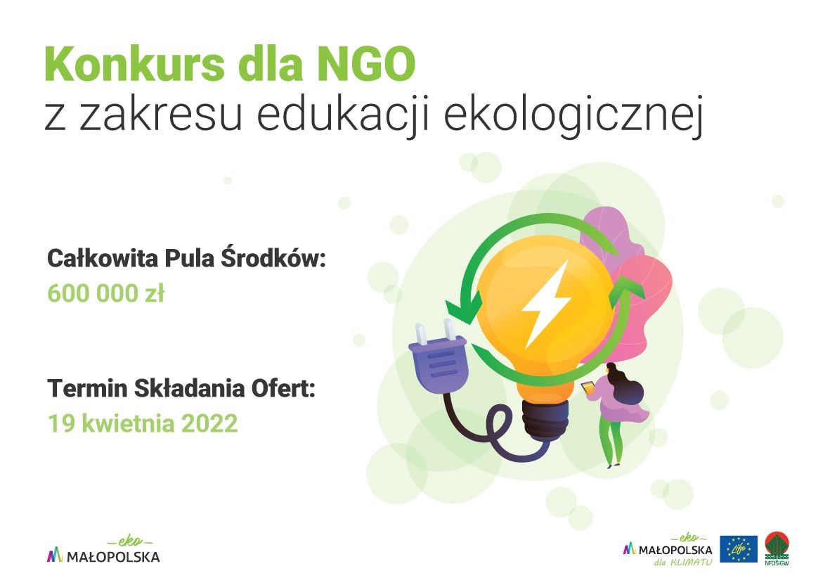 Działaj EKOlogicznie! Weź udział w Otwartym Konkursie Ofert EkoMałopolska!