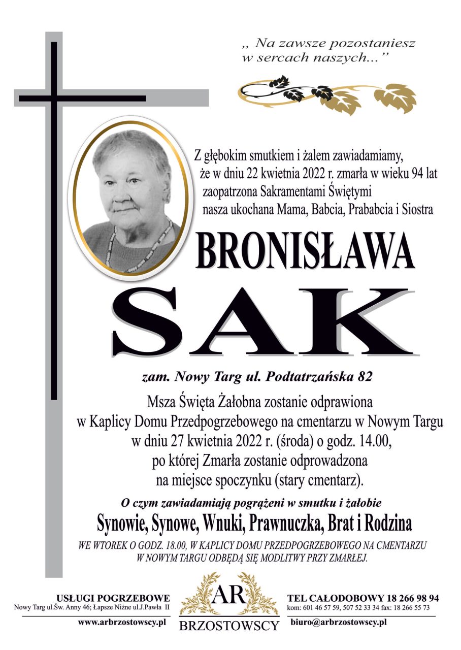 Bronisława Sak