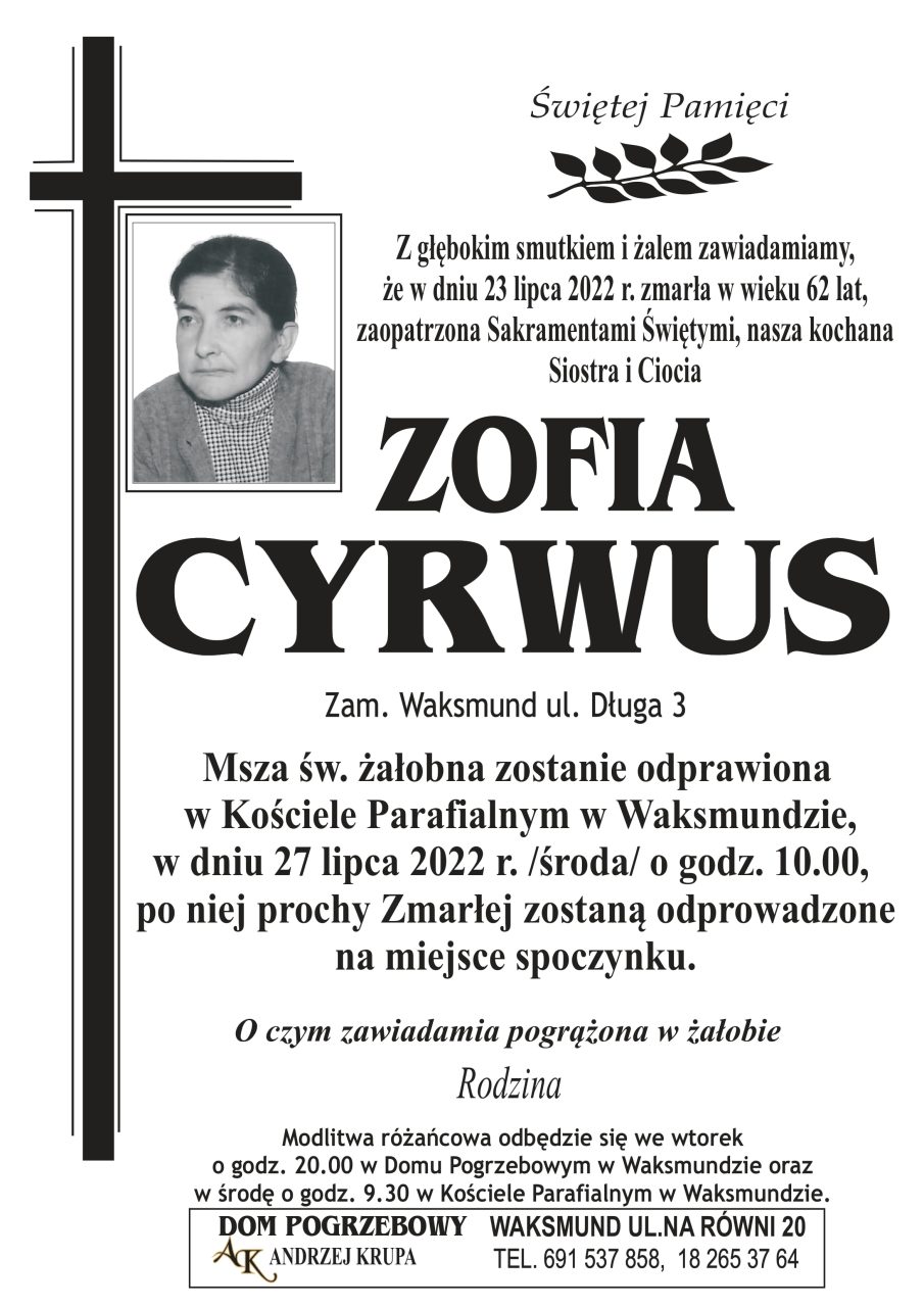 Zofia Cyrwus