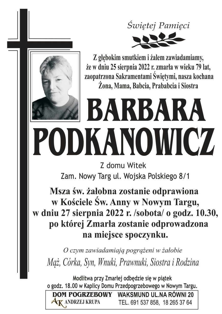 Barbara Podkanowicz