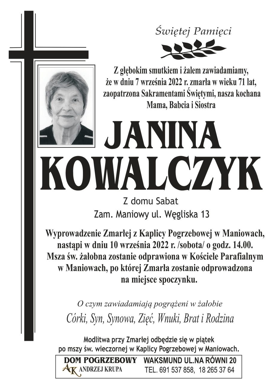 Janina Kowalczyk