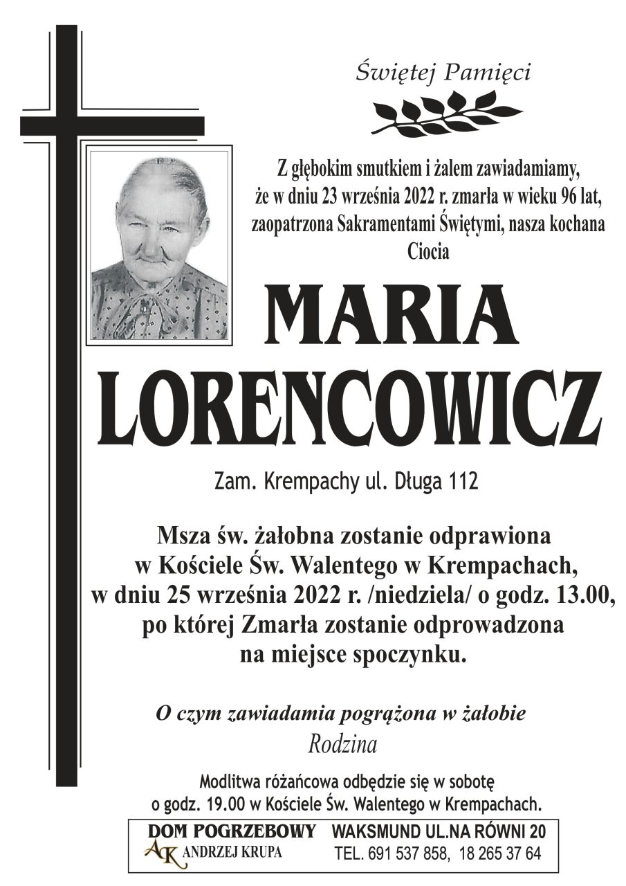 Maria Lorencowicz