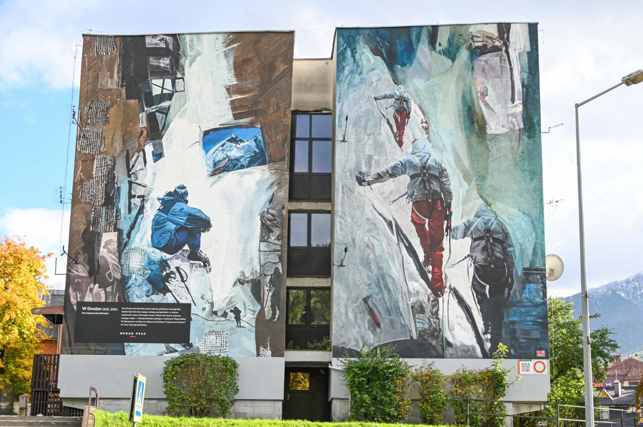 Mural w centrum Zakopanego (zdjęcia)