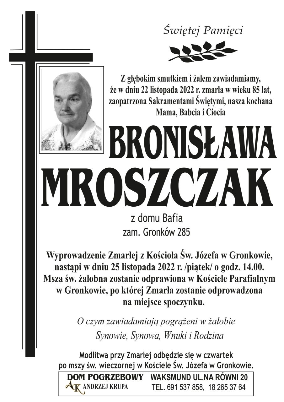 Bronisława Mroszczak