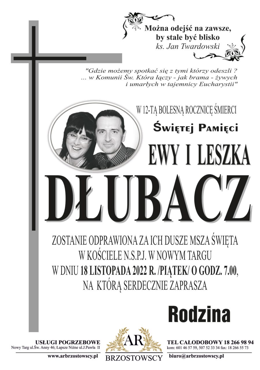 Ewa i Leszek Dłubacz - rocznica