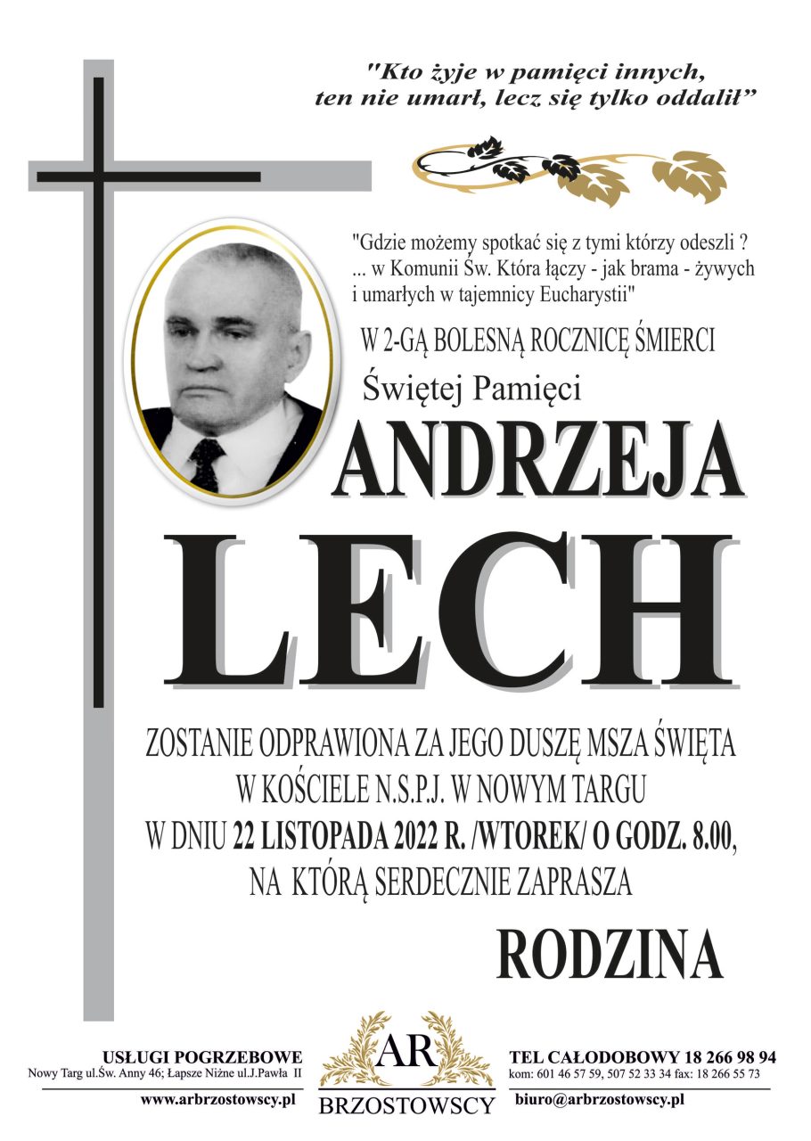 Andrzej Lech - rocznica