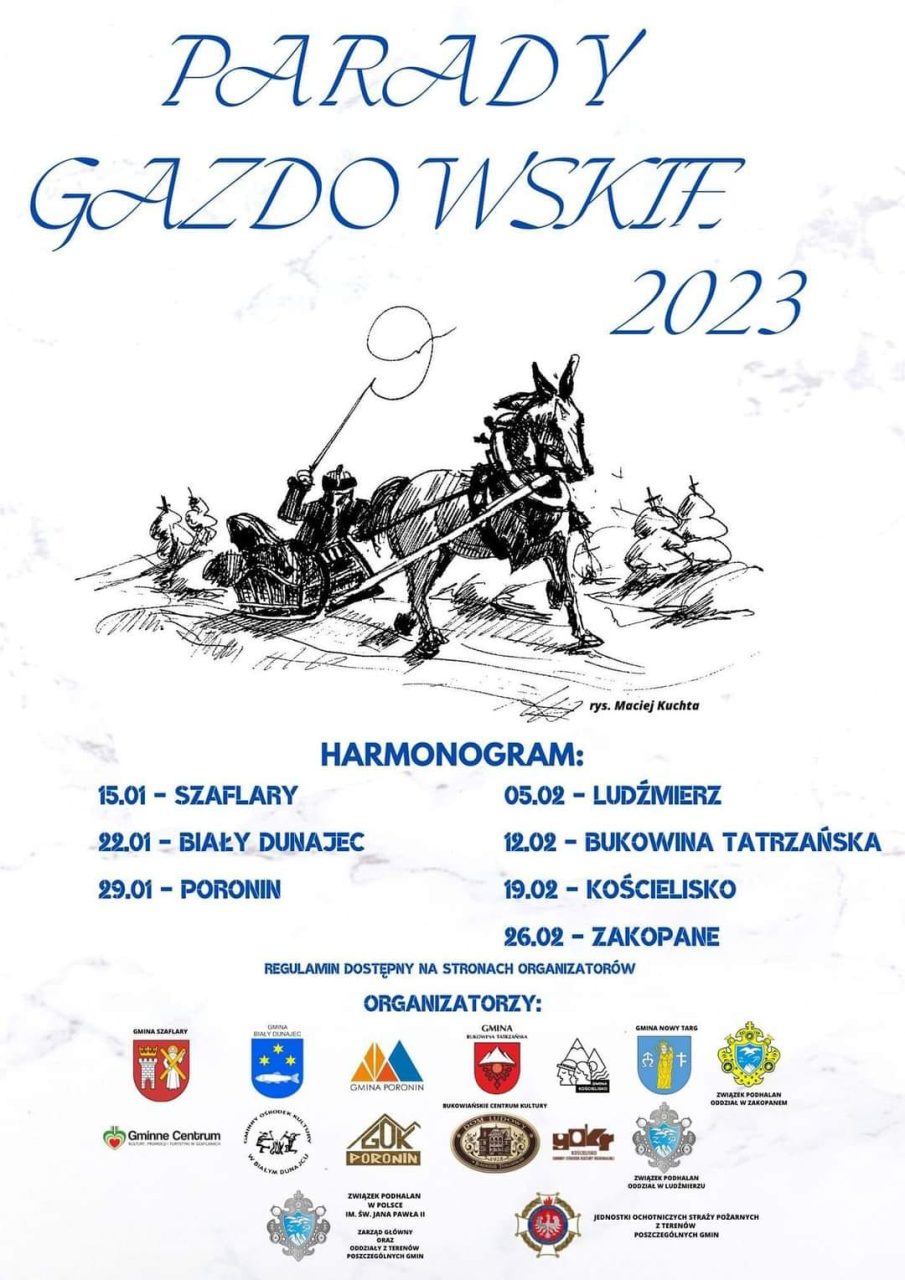 Parady Gazdowskie 2023 - harmonogram