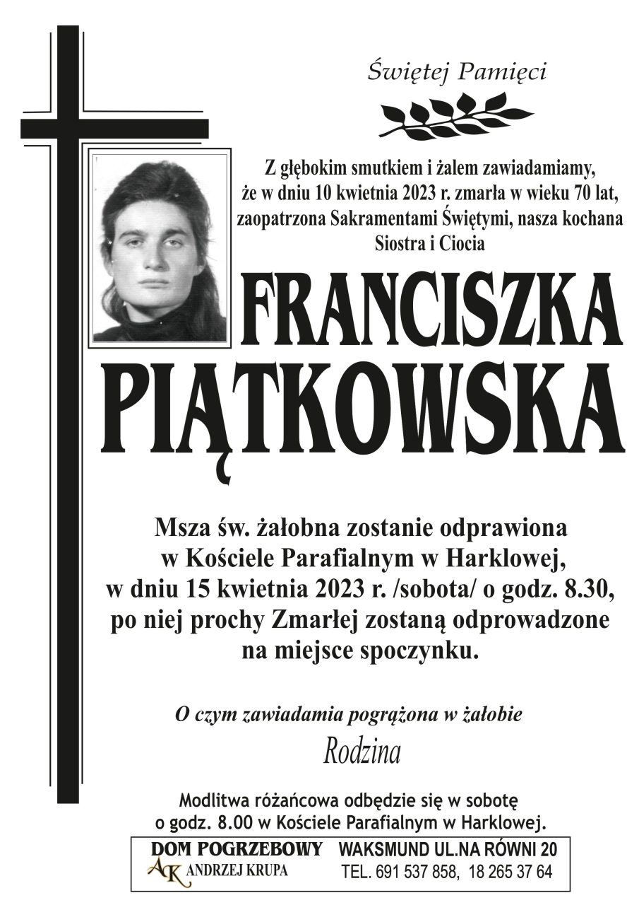 Franciszka Piątkowska