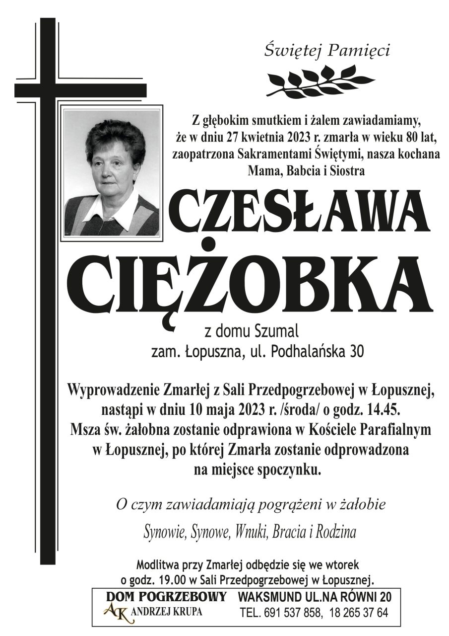 Czesława Ciężobka