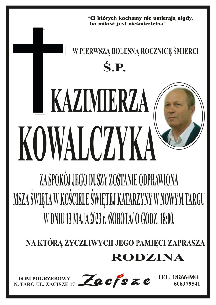 Kazimierz Kowalczyk - rocznica